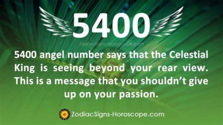5400 angel number