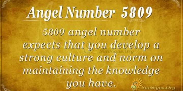 5809 angel number