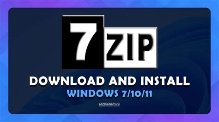 The 7-Zip software 7-Zip How to install benq drivers