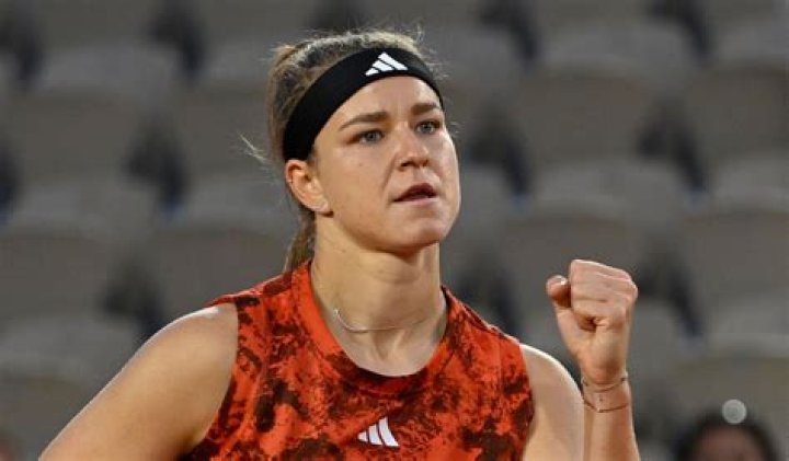 A happy Karolina Muchova