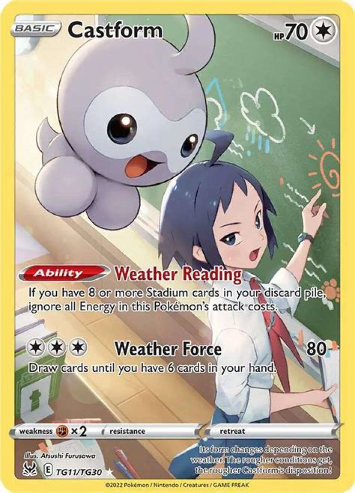 A Rainy Form Castform in the anime