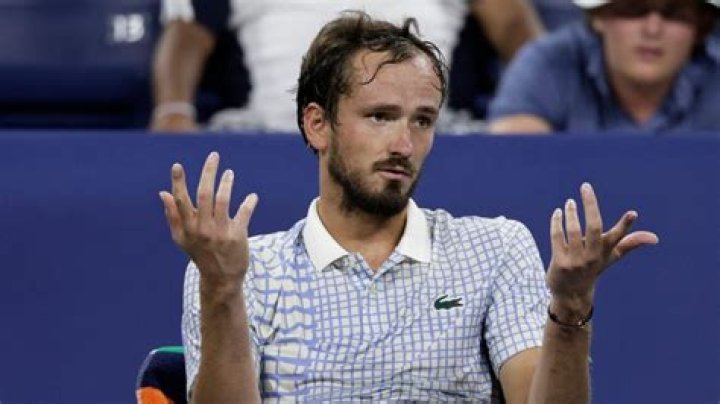 A smirking Daniil Medvedev