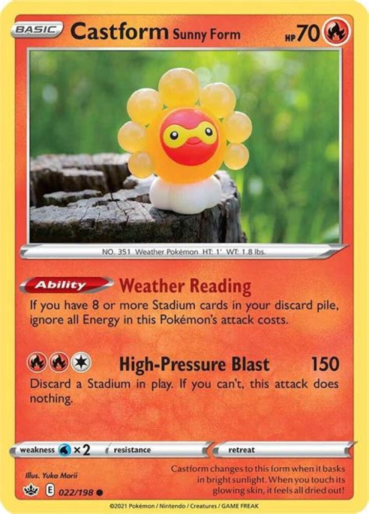 A Snowy Form Castform in the anime