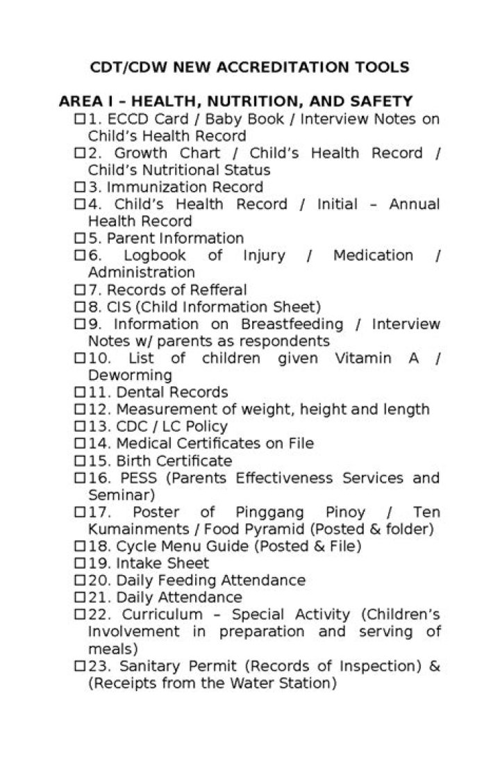 Accreditation tools