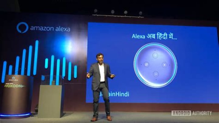 Alexa In Hindi On A Marketing Poster Alexa In Hindi On A Marketing Poster