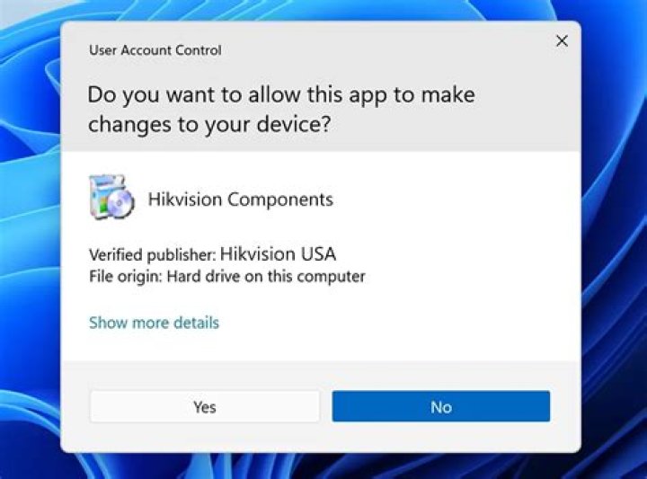Allow the following program from an unknown publisher
