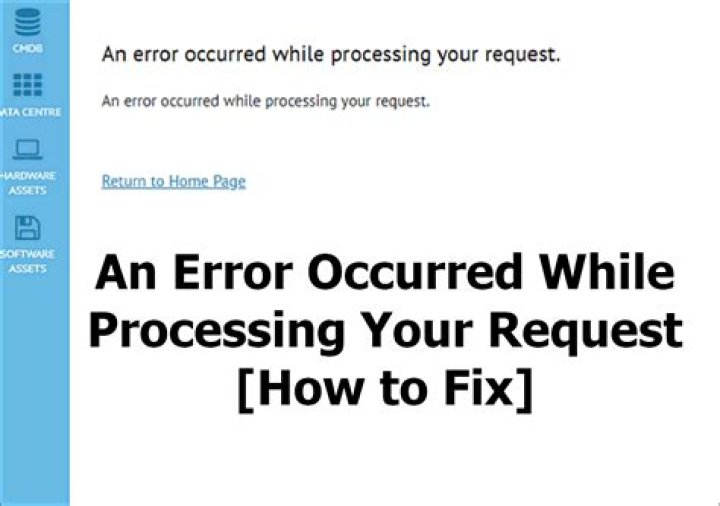 An error occurred while processing your request [Fixed]