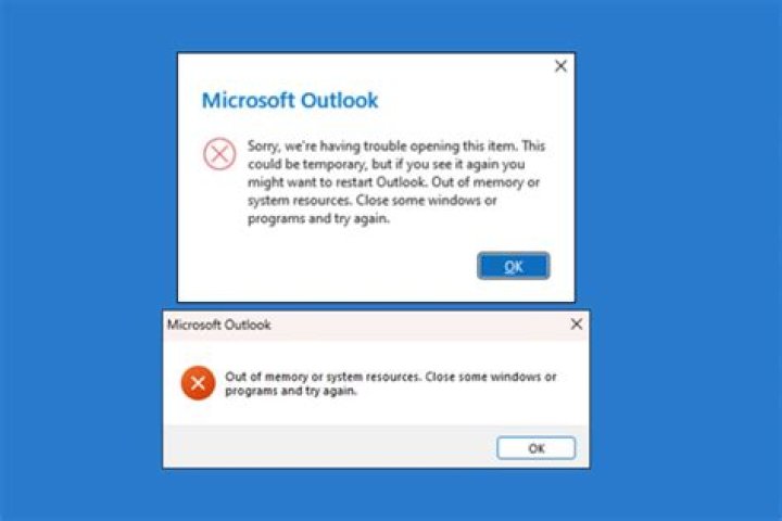 An object could not be found Outlook error [FIX]