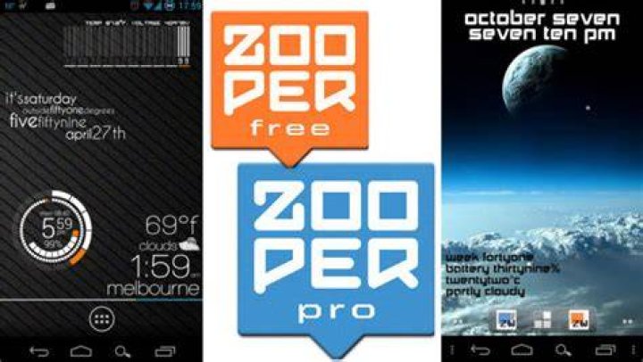Android customization - how to create a custom clock widget using Zooper Widget