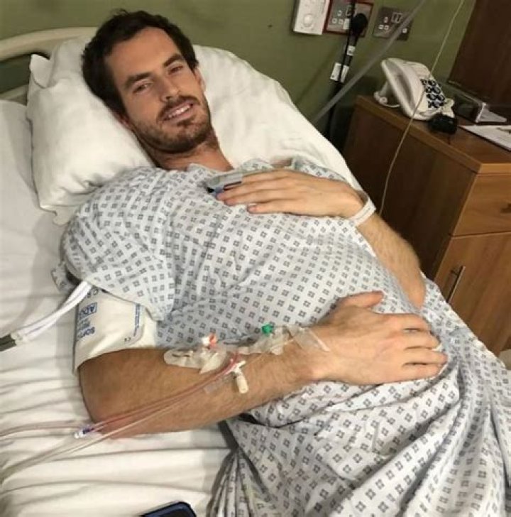 Andy Murray after hip surgery