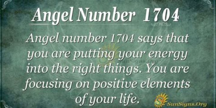 Angel Number 1704