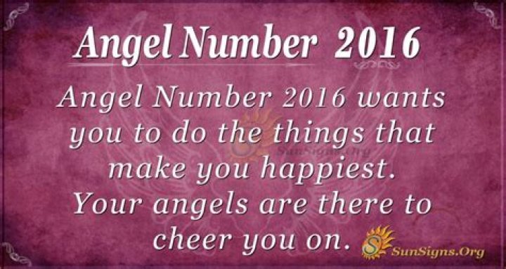 Angel Number 2016