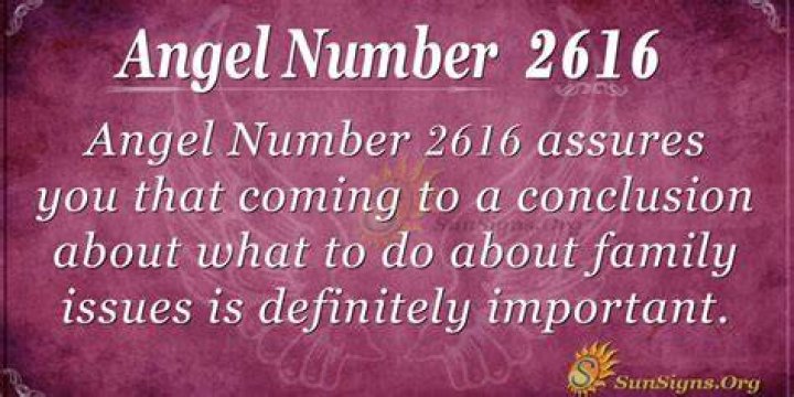 Angel number 2616