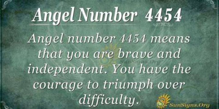 Angel number 4454
