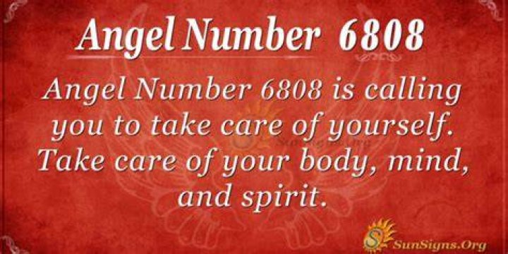 Angel Number 6808