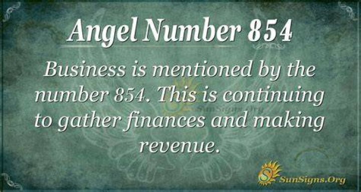 angel number 854