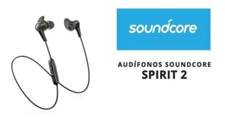 Anker Soundcore Spirit 2 Bluetooth earbuds on display Anker Soundcore Spirit 2 Bluetooth earbuds on display