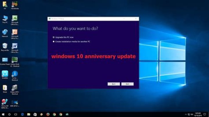 anniversary update manual install