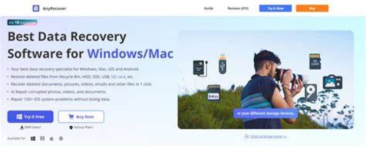 Anyrecover data recovery software for windows 11