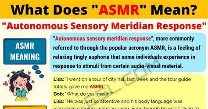ASMR Meaning What Does ASMR Mean? Interesting Text Conversations 7 E S L