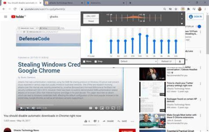 Audio equalizer Firefox