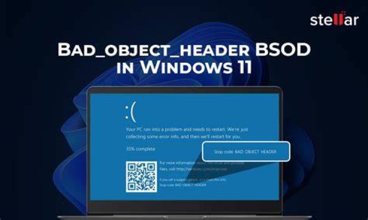 Bad_object_header BSOD in Windows 10/11 [Full Fix]