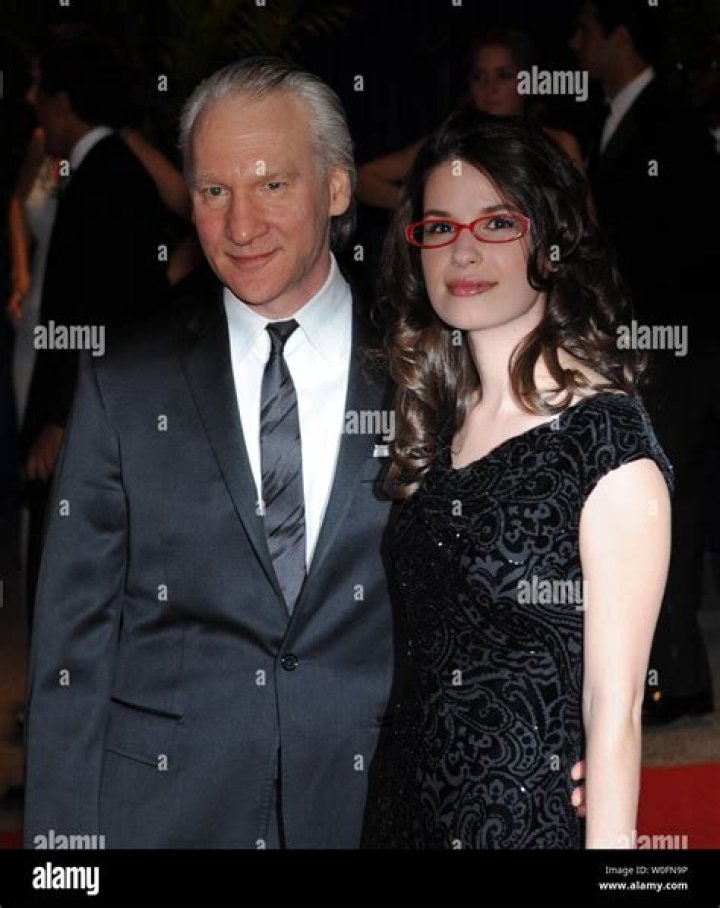 Bill Maher and girlfriend Cara Santa Maria arrive at the White House