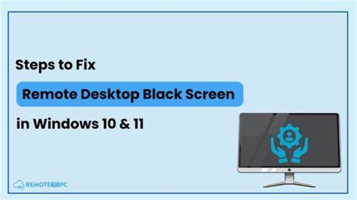 black desktop easy fix