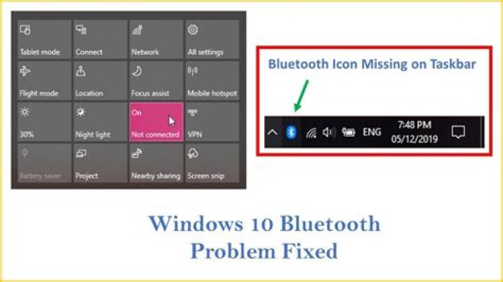 Bluetooth settings are missing on Windows 10