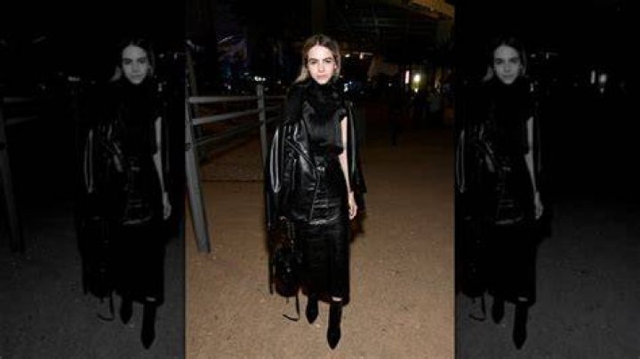 Bobbi Althoff wearing black