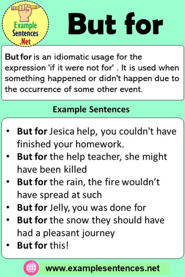 But For in a Sentence Definition and Examples
