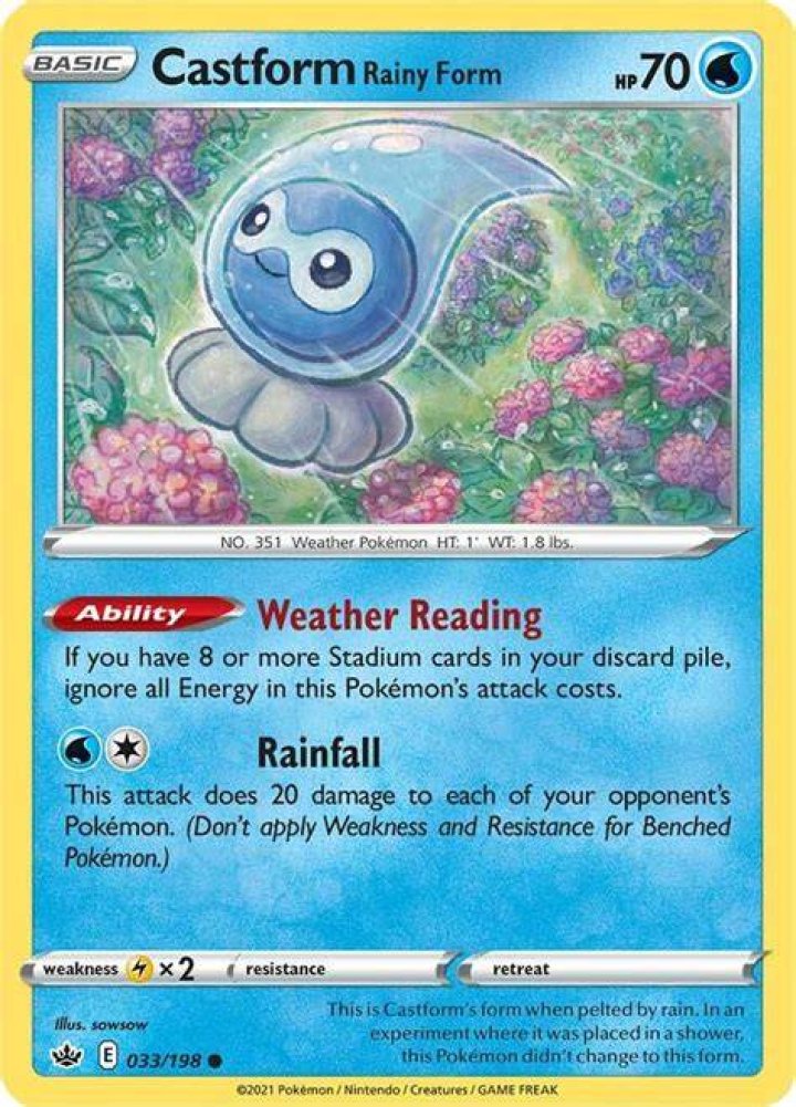 Castform (Rainy Form)