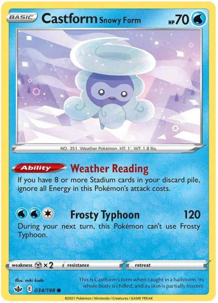 Castform (Snowy Form)