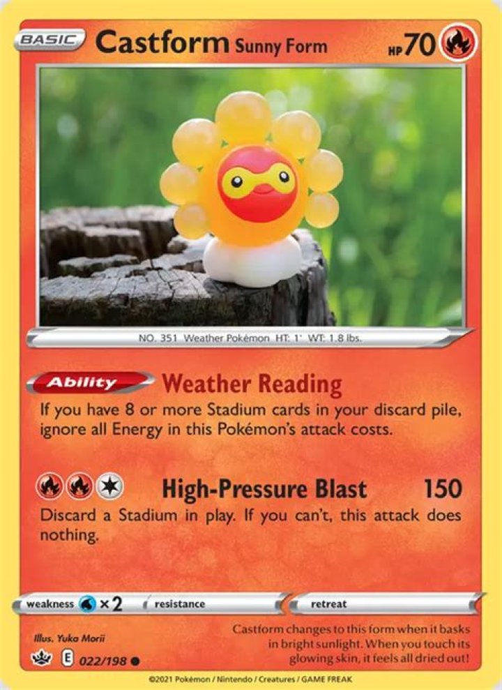 Castform Sunny Form (Chilling Reign 22)