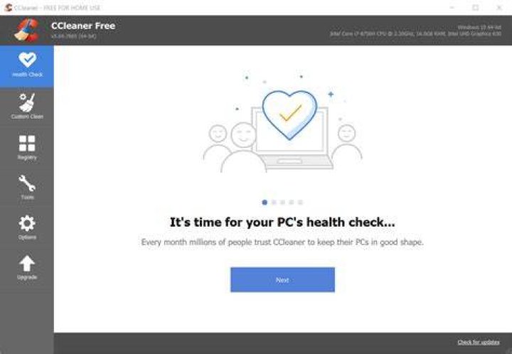 The CCleaner window CCleaner window remove duplicate files windows 10