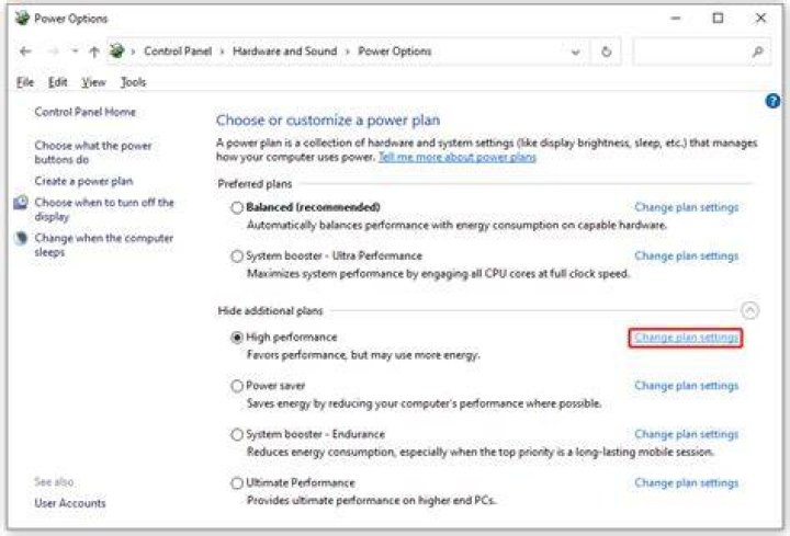 Change Power Management settings