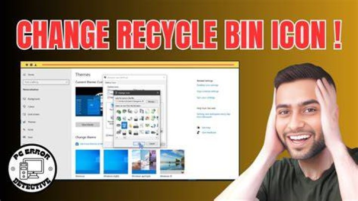 change recycle bin icon windows 10