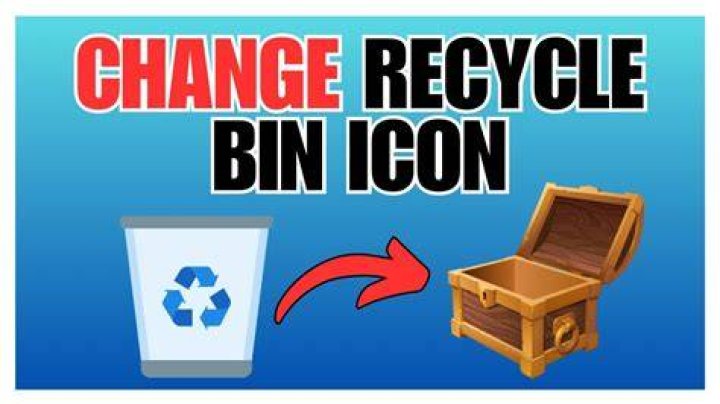 change the recycle bin full icon
