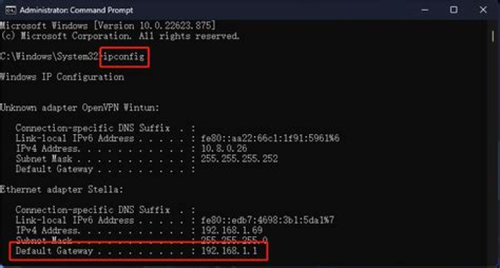 Start IP address change the router default IP