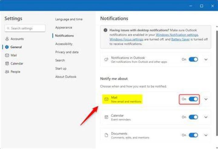 Change Windows Live Mail notifications sound