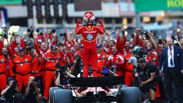 Charles Leclerc Celebrating Victory Charles Leclerc Celebrating Victory