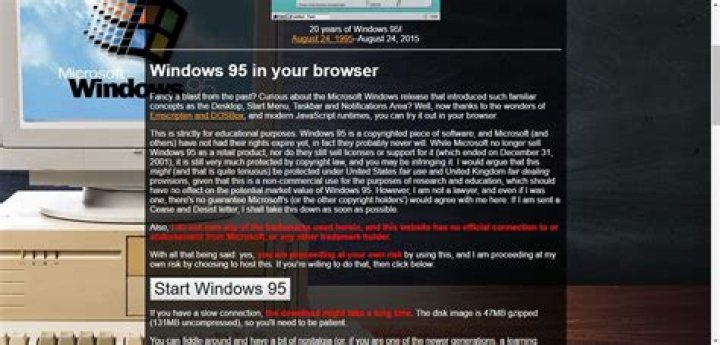 Check out these Windows 95 emulators on Windows 10/11