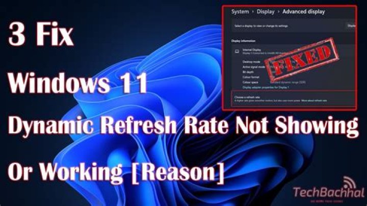 check-for-updates windows 11 dynamic refresh rate not working