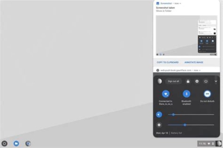 chrome os notification center