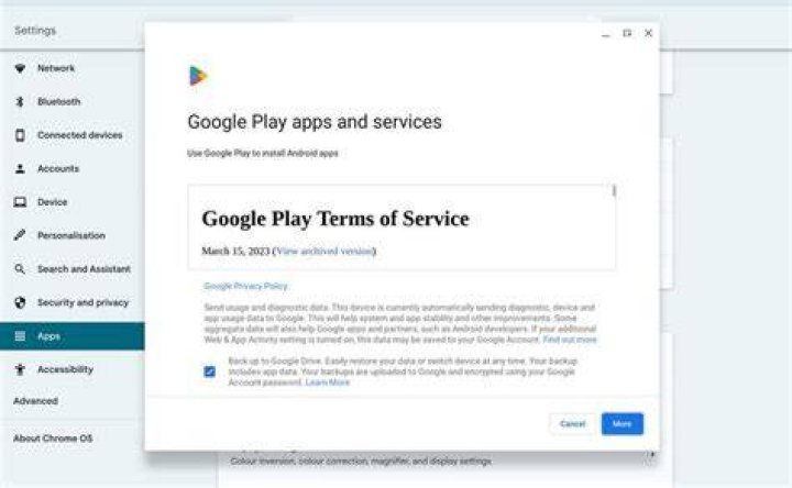 Chromebook Play Store accept terms Chromebook Play Store accept terms