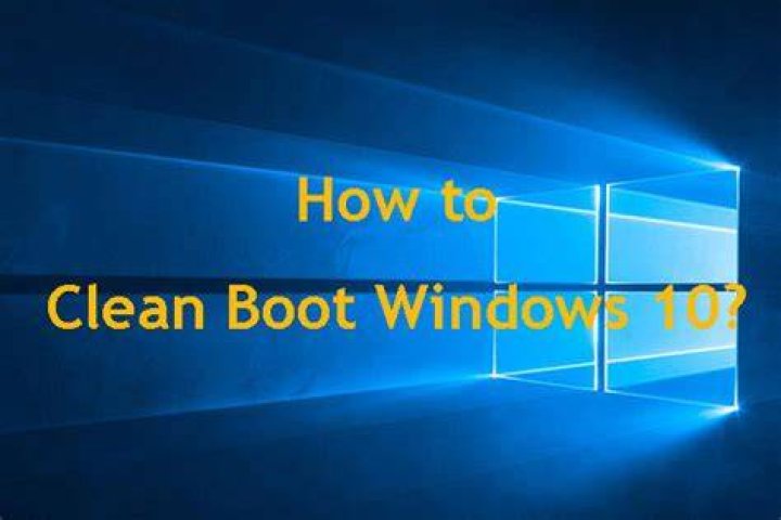 clean boot environment clean boot Windows 10