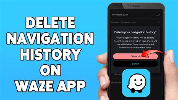 clear waze search history from the app