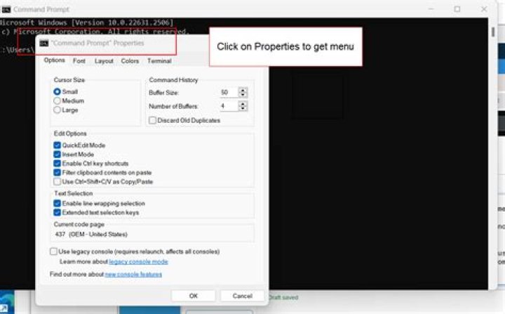 CMD Properties