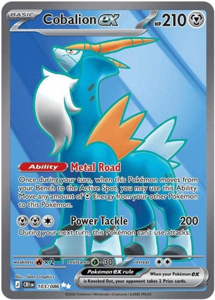 Cobalion as seen in Pokémon Rumble Blast
