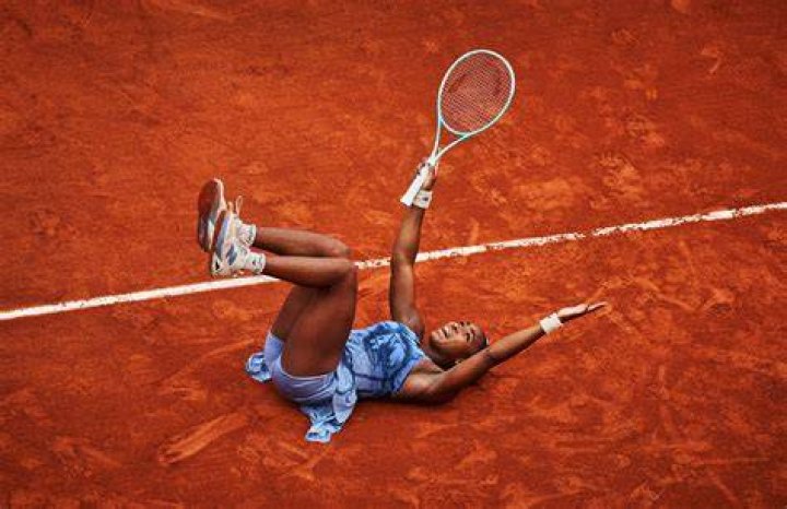 Coco Gauff on court in 2024
